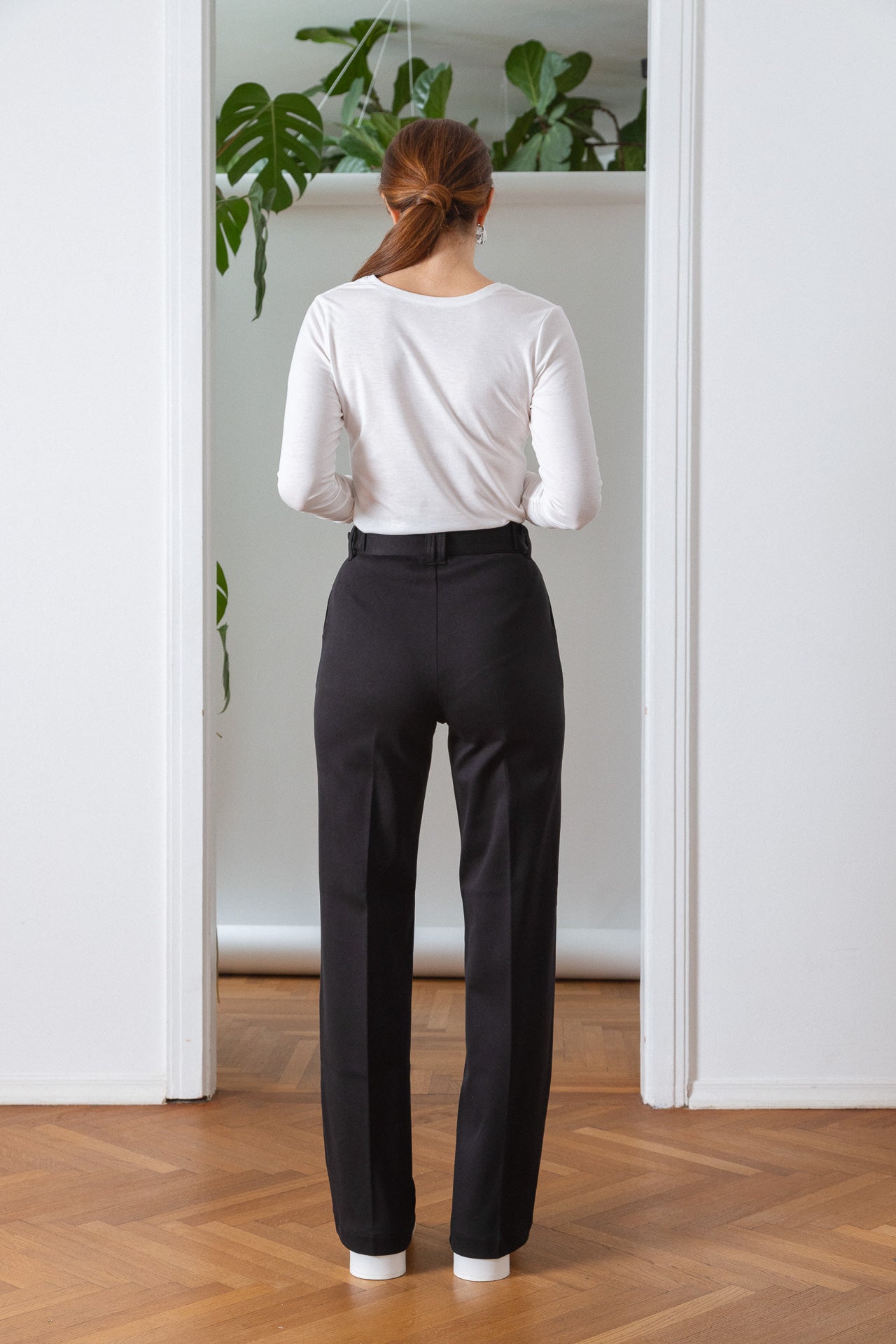 Two Way Jersey Top White