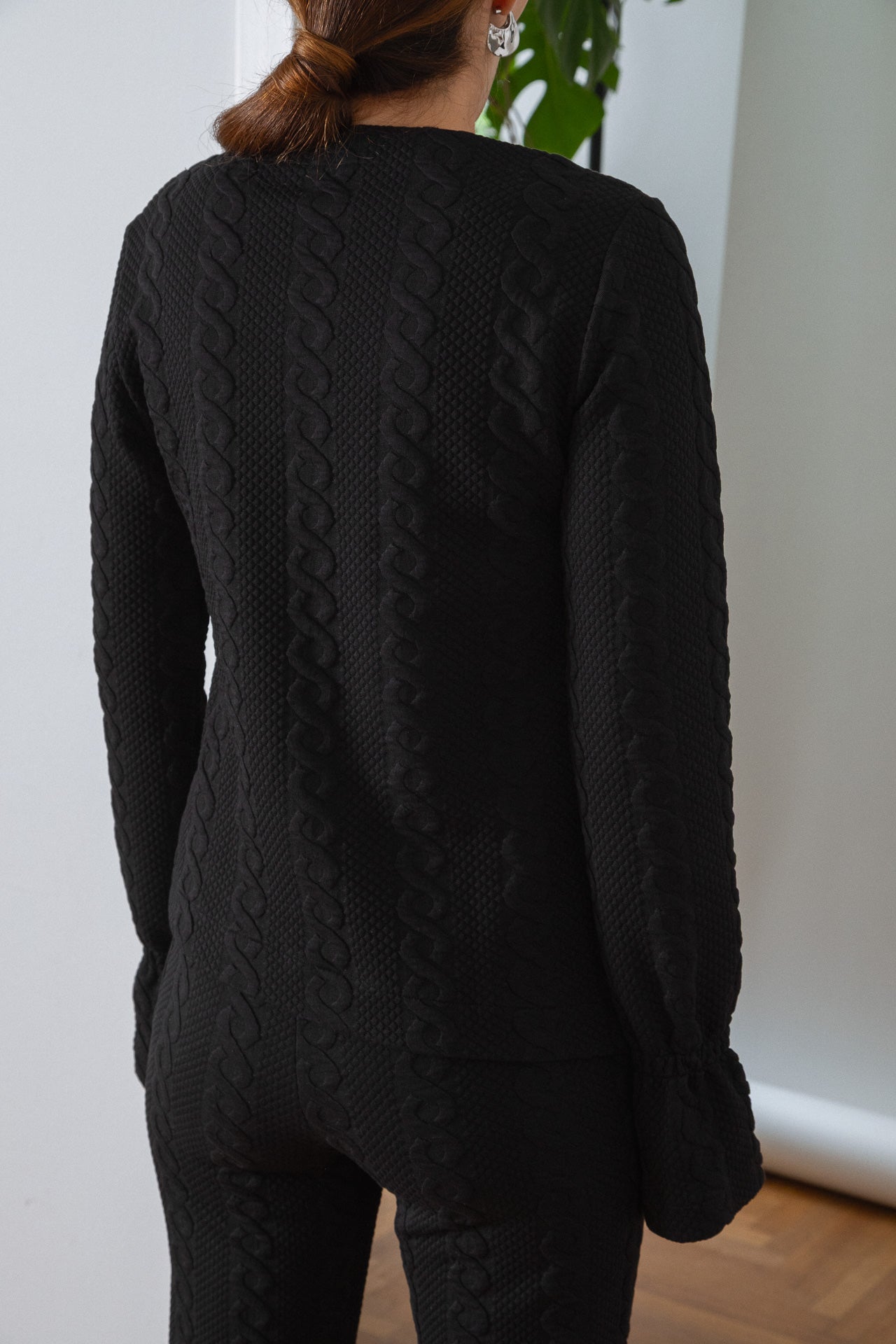 Jacquard Asymmetrical Blouse-Limited